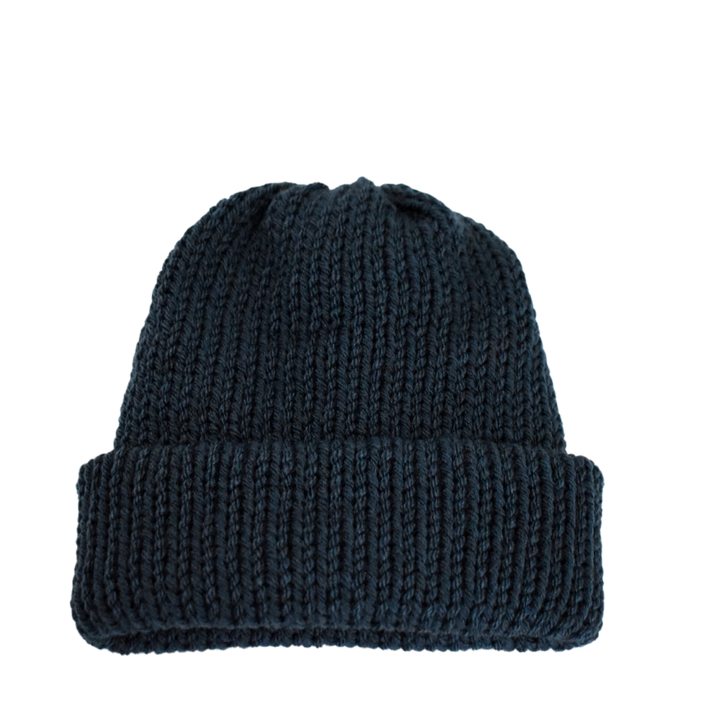 The Classic Beanie Organic Blue